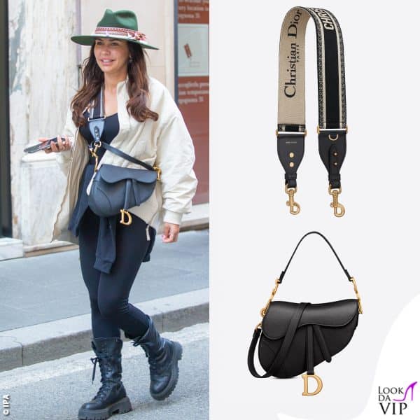 Michela Murgia con la borsa Dior Saddle 