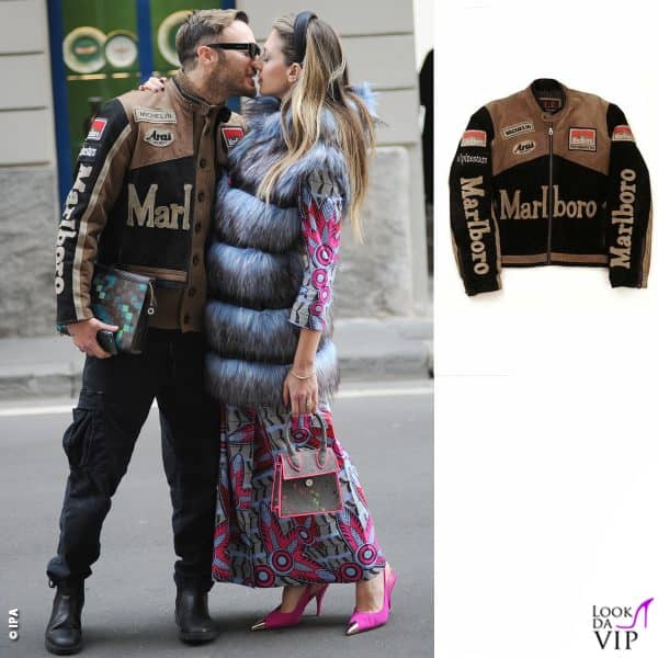 Bacio infuocato per Mirko Giancitano (giubbotto Marlboro, occhiali Gucci, pochette Louis Vuitton) e Guenda Goria