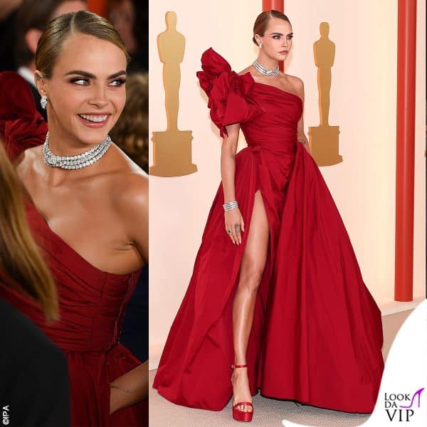 terzo posto per Cara Delevingne, in Elie Saab 