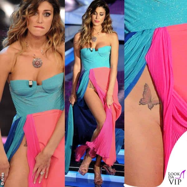 Belen Rodriguez in Fausto Puglisi al Festival di Sanremo 2012