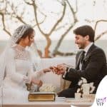 i dettagli di look al matrimonio della principessa Iman di Giordania