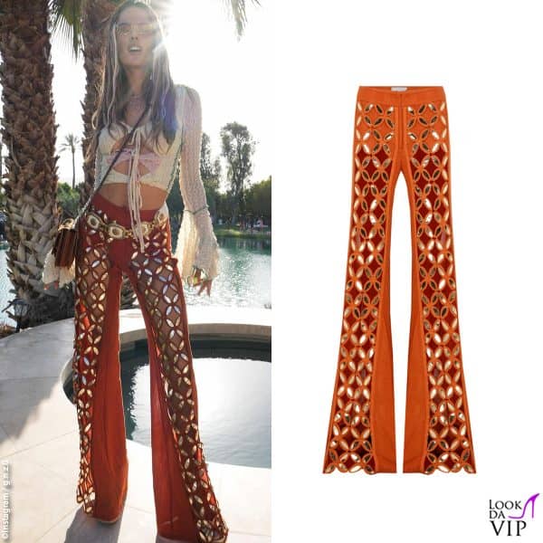 pantaloni Raisa Vanessa e borsa Chanel per Alessandra Ambrosio 