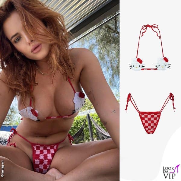 Bella Thorne con un bikini GCDS