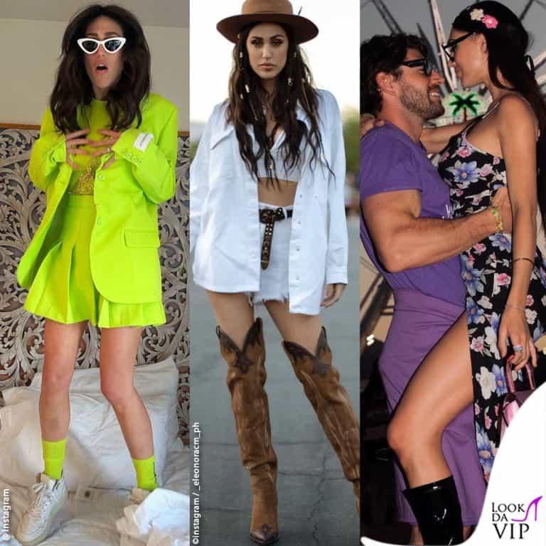 i look di Cecilia Rodriguez in California per Coachella