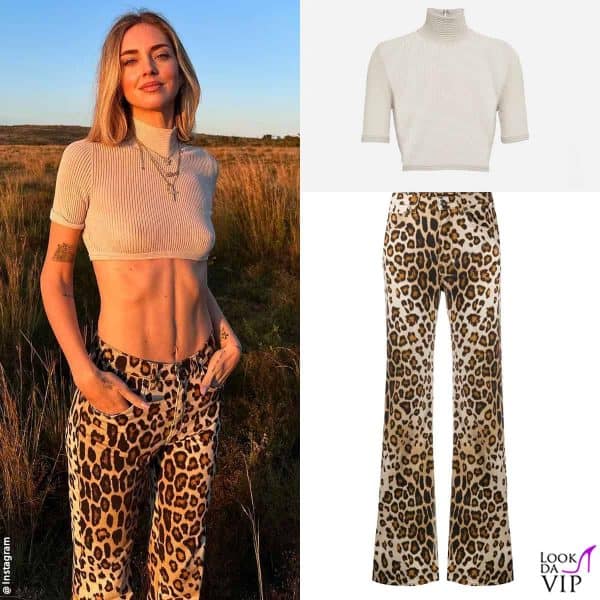trasparenze anche nel recente viaggio in Sudafrica: top Fendi, jeans Etro 