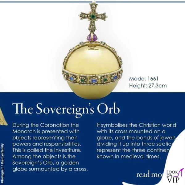 il Sovereign's Orb, il globo d'oro che sottolinea il potere e le responsabilità del sovrano