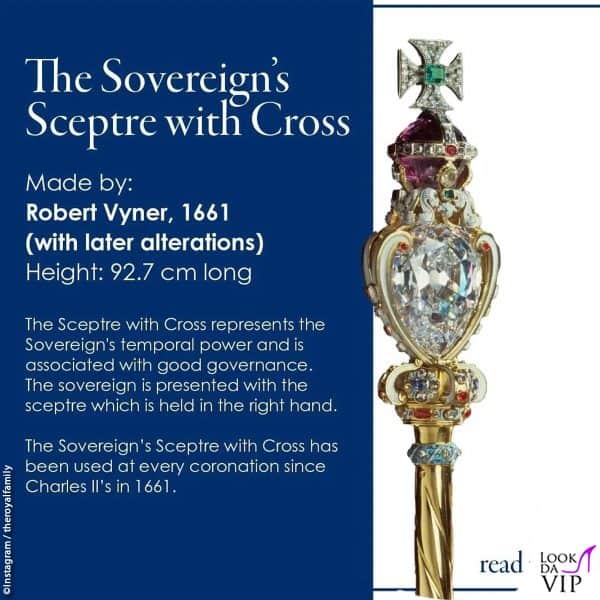 il Sovereign's Sceptre with Cross, lo scettro con la croce