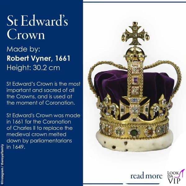 le insegne reali per l'incoronazione di re Carlo: ecco la St Edward's Crown, che il sovrano indosserà durante la cerimonia 