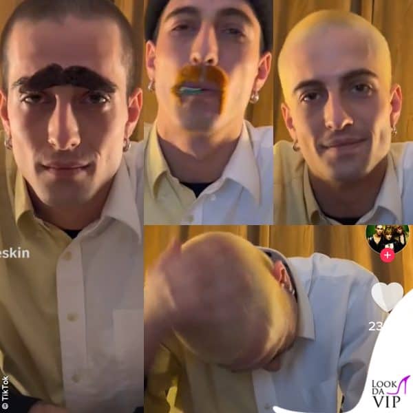 L'annuncio su TikTok con un video divertente in cui compaiono anche dei baffi finti