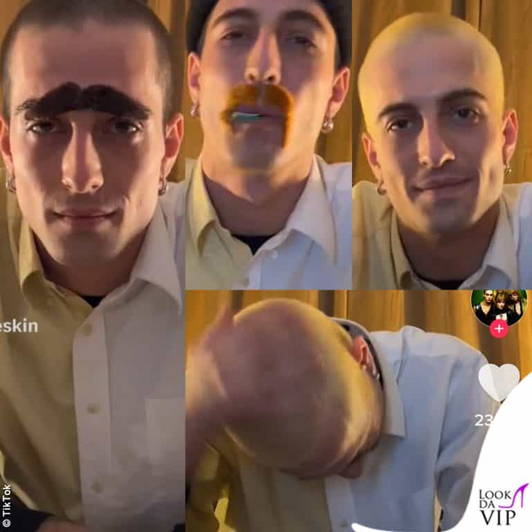 Maneskin Damiano David biondo TikTok