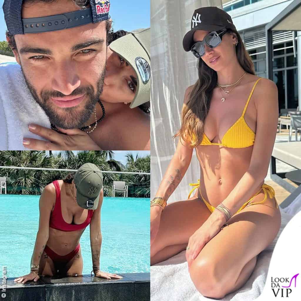 Matteo Berrettini Melissa Satta bikini Onne cappellini NY