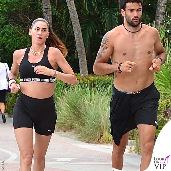 i due sono stati paparazzati sul lungomare intenti a fare jogging