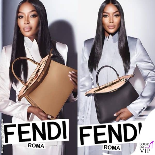 Naomi Campbell è la testimonial delle Peekaboo di Fendi