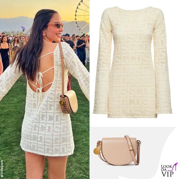 abito GCDS e borsa Stella McCartney per Paola Di Benedetto 
