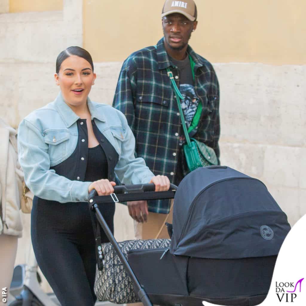 Tammy Abraham Leah Monroe Amari Abraham passeggino Cybex borsa Goyard