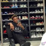 Tammy Abraham selfie scarpiera felpa Balenciaga scarpe Air Jordan