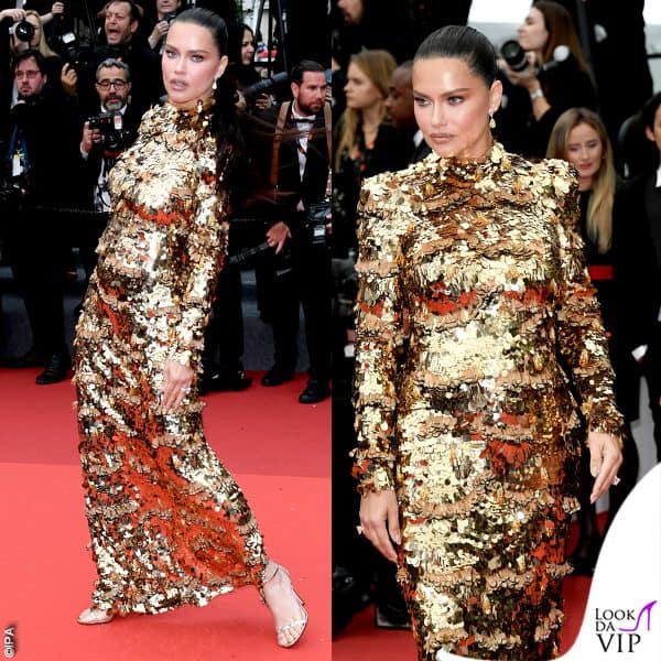 abito Naeem Khan e gioielli Chopard per Adriana Lima 