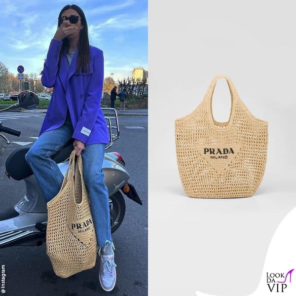 ultimamente Belen sembra amare molto questo modello di Prada (1.500 euro)