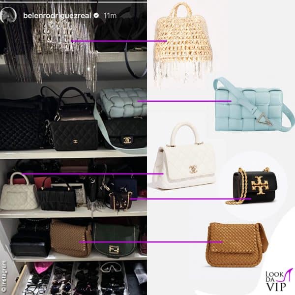 ecco altre borse tra cui un modello di Halite, due di Bottega Veneta, una di Chanel e una di Tory Burch 