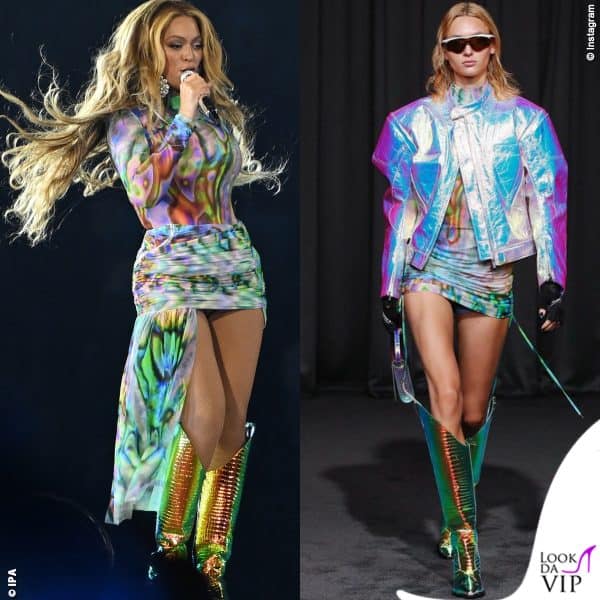 L'outfit si ispira ai look della collezione spring 2023