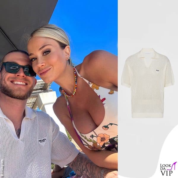 anche Loris Karius veste firmato, la sua polo è firmata Prada