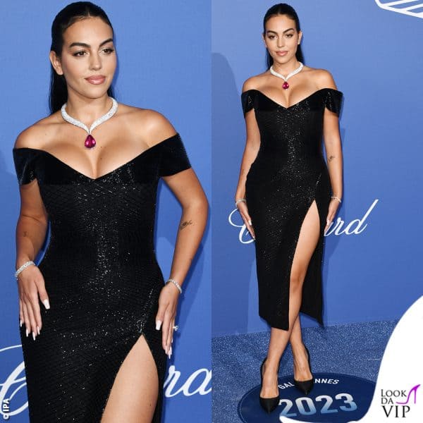 rapido cambio d'abito ed ecco Georgina al gala amfAR
