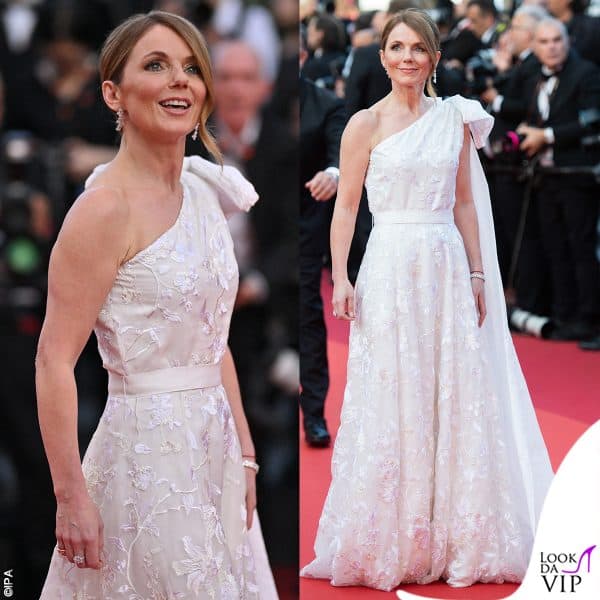 Geri Halliwell con un abito Erdem e gioielli Chopard 