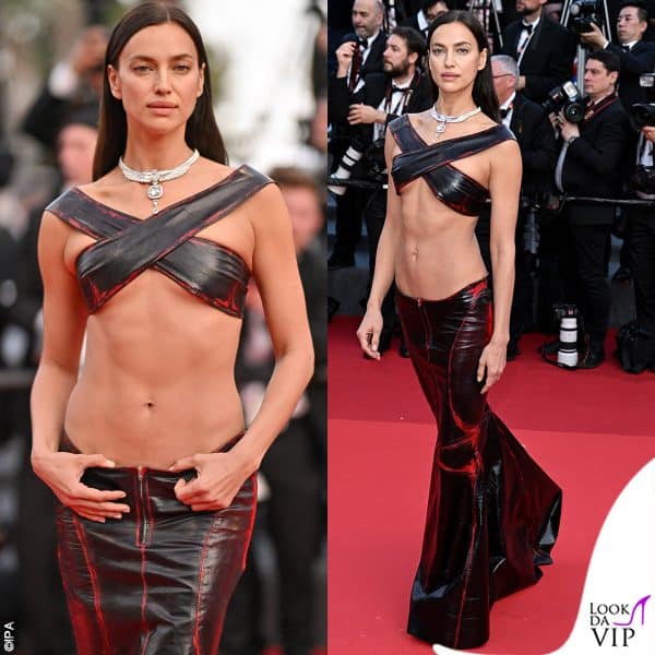 outfit Mowalola e gioielli Messika per Irina Shayk 