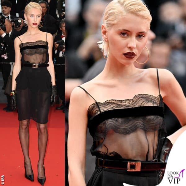 l'outfit tutto pizzo e trasparenze 