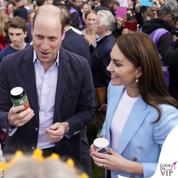 William e Kate durante il pranzo 
