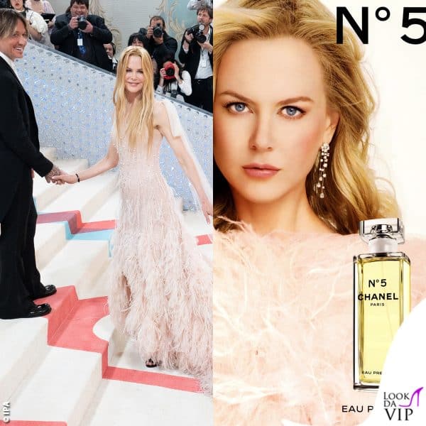 Nicole Kidman con lo stesso abito che indossava nel video della campagna pubblicitaria di "Chanel N°5" nel 2004