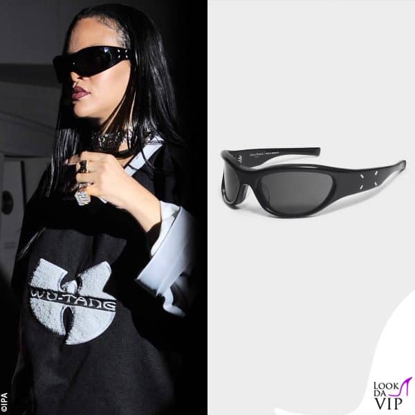 Rihanna con gli occhiali di Maison Margiela x Gentle Monster (380 euro)
