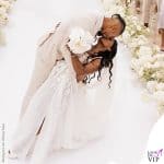 Simone Biles nozze abito da sposa Galia Lahav Jonathan Owens