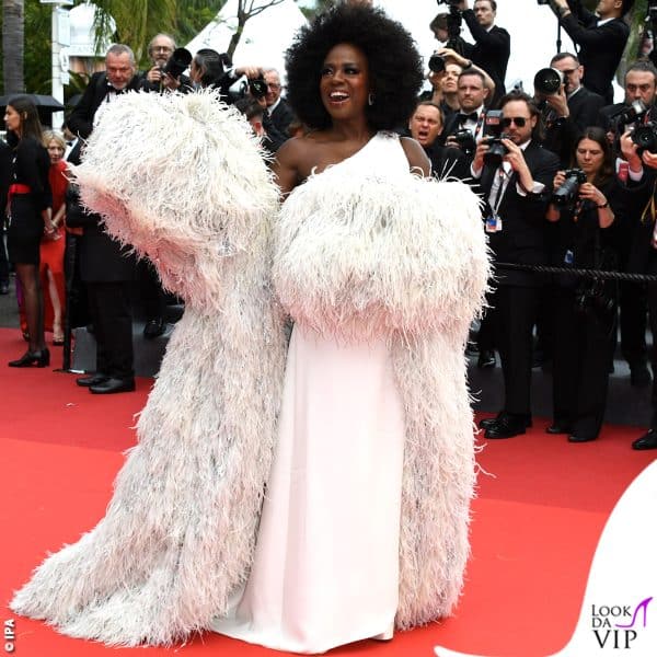 outfit Valentino e gioielli Chopard per Viola Davis 