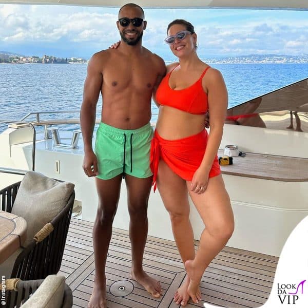 con lei c'è anche il marito Justin Ervin 