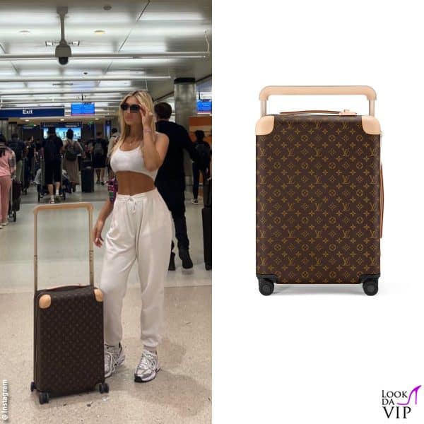 Star e Louis Vuitton: Chanel Totti con il trolley "Horizon 55"