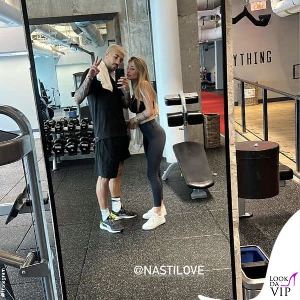 poco dopo essere arrivati a Miami la Nasti e Zaccagni sono andati in palestra 