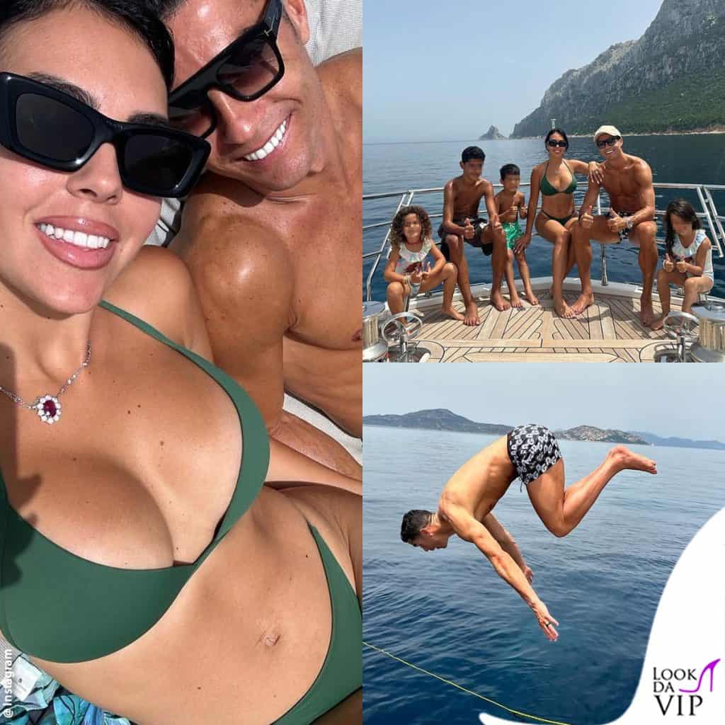 le vacanze in Sardegna di Georgina Rodriguez e Cristiano Ronaldo