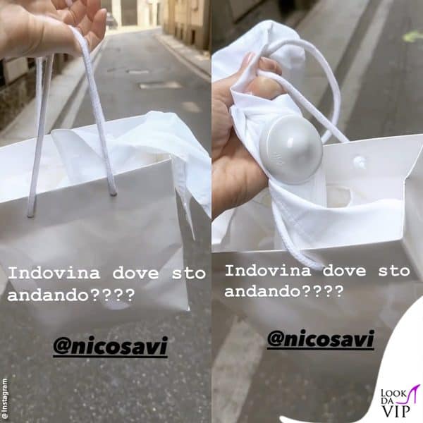 il giorno dopo la Blasi è andata a farsi togliere l'antitaccheggio 