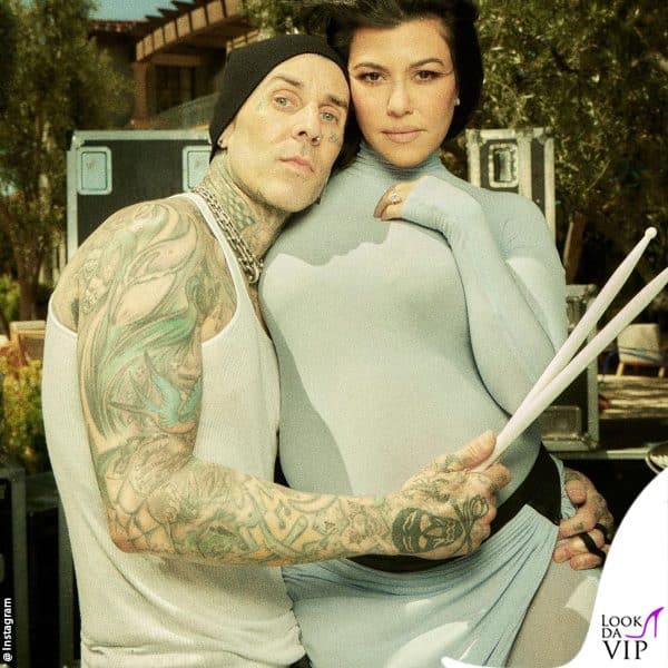 Travis e Kourtney al party per l'annuncio del sesso del bebè 