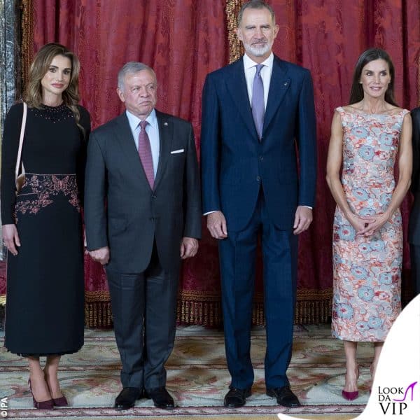 Rania e Abdullah di Giordania posano con Felipe e Letizia di Spagna 