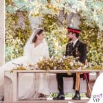 i dettagli di look al matrimonio di Rajwa al Saif e Al Hussein