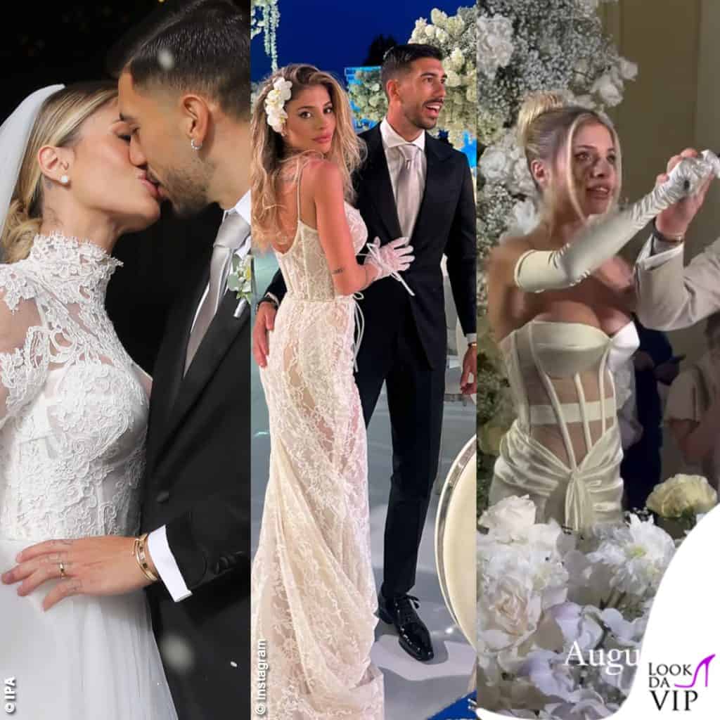 i tre look da sposa di Chiara Nasti