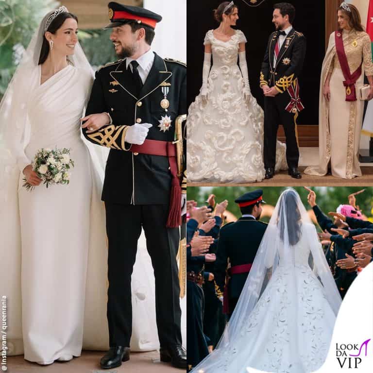 i dettagli di look al matrimonio di Rajwa al Saif e Al Hussein