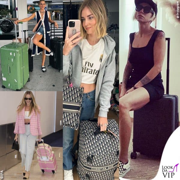 da Chiara Ferragni a Melissa Satta: le valigie firmate delle star