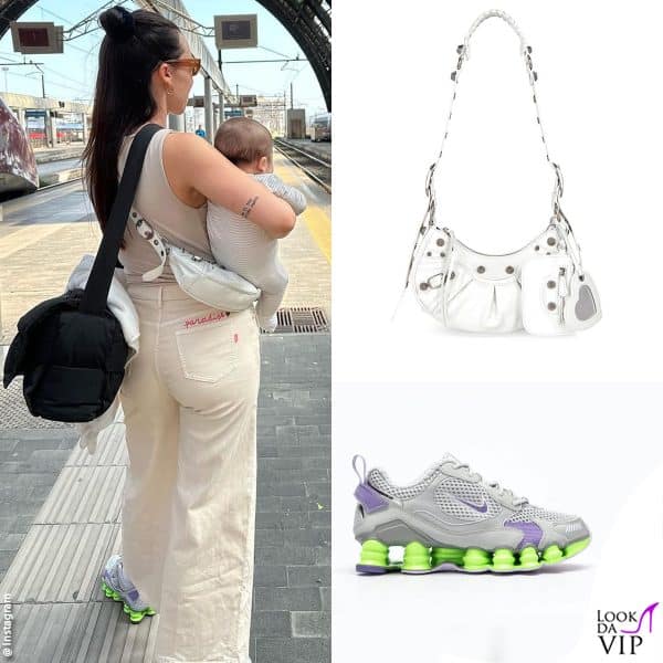 borsa Balenciaga, sneakers Nike 