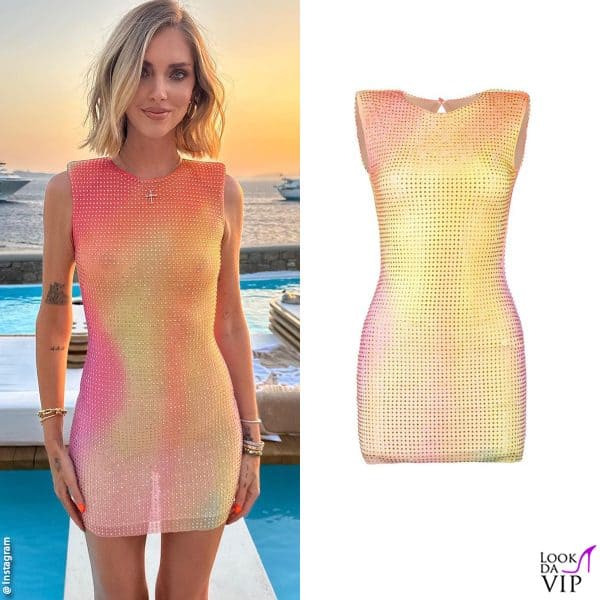 minidress trasparente Self Portrait per Chiara 