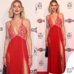 Chiara Ferragni infuocata nell'abito rosso di Nue Studio