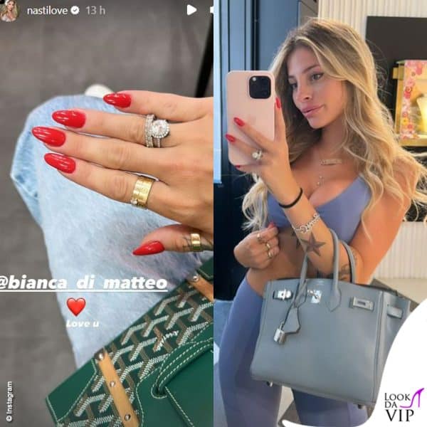 Chiara Nasti va sul classico con le unghie rosse