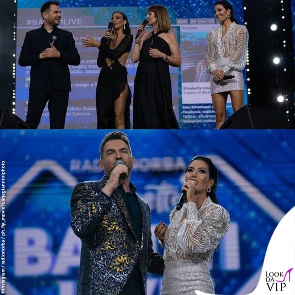 Elisabetta Gregoraci e Alan Palmieri nel corso della terza puntata di Radio Norba Cornetto Battiti Live 